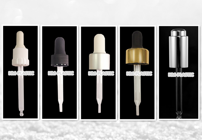 various sizes and types of droppers